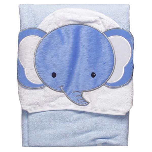 Toalha felpuda azul - Elefante - Papi - 1