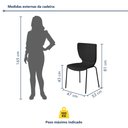 Ver imagem 4 de Cadeira Empilhável Base Aço Tubular Mono Preto