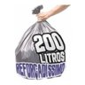 Kit 3 Saco de Lixo 200 Litros 100 Un Vermelho, Azul e Cinza - 1