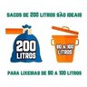 Kit 3 Saco de Lixo 200 Litros 100 Un Vermelho, Azul e Cinza - 2