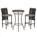 Ver imagem 1 de Mesa Bistrô e 2 Banquetas Roma Marrom Corda Náutica Estofado 6 Trama Original