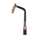 Ver imagem 2 de Torneira Misturador Monocomando Higold Piniz 980128 De Bancada Preto/Rose Gold