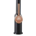 Ver imagem 4 de Torneira Misturador Monocomando Higold Piniz 980128 De Bancada Preto/Rose Gold