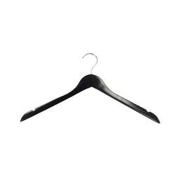 Cabide de Madeira Preto sem Barra – Kit Exclusivo com 25 Unidades - 1