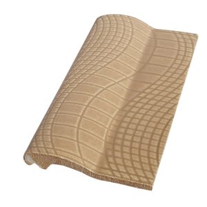 Kit 10 Bordas de Piscina de Cerâmica Pastilhado Bege 12x25