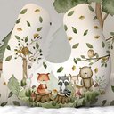 Ver imagem 1 de Almofada Amamentar Travesseiro Bosque Safari Kit Berço Am374