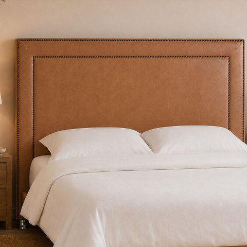 Cabeceira para Cama Box Casal 140cm Line Courino Caramelo - Sallar Home