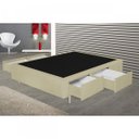 Ver imagem 1 de Base Box Casal com 4 Gavetas 40x140x190cm Lisboa Damasu Colchões