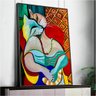 Quadro Decorativo Pablo Picasso O Sonho:150x100/PRETA - 5
