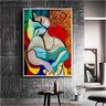 Quadro Decorativo Pablo Picasso O Sonho:150x100/PRETA - 1