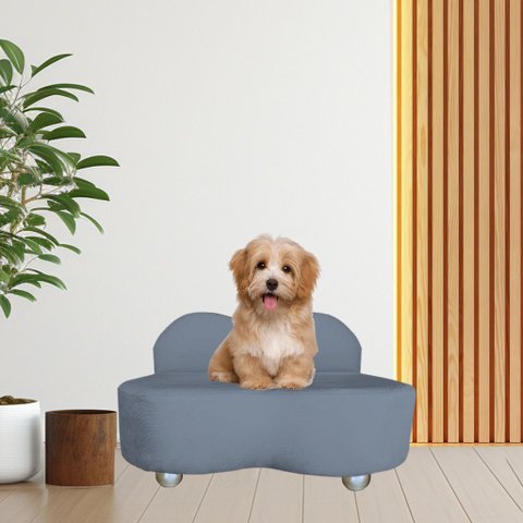 Cama Pet Kyara Sala Quarto Reforçada Cinza