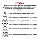 Ver imagem 5 de Cadeira Ergoplax Slim Fixa Cromada Preta C/ Assento Estofado Tubo 7/8