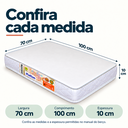 Ver imagem 2 de Colchão para Berço Desmontável Chiqueirinho 100x70 Impermeável D18 Antiácaros