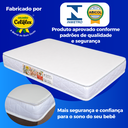Ver imagem 6 de Colchão para Berço Desmontável Chiqueirinho 100x70 Impermeável D18 Antiácaros
