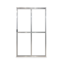 Ver imagem 2 de Porta Sacada 2 Folhas Aluminio Brilhante C/ Trinco 2,10x1,20