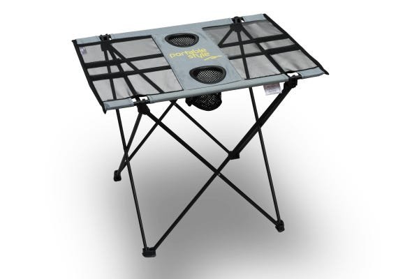 Mesa Dobrável Portátil Camping - Table Two Portable Style:Preto - 1