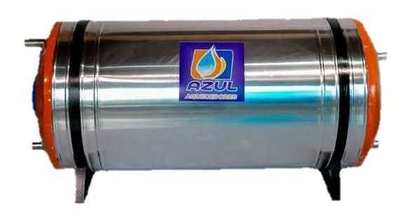 Boiler Elétrico Horizontal Azul 150 Litros Aço Inox 304 Alta Pressão - Bivolt