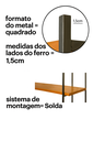 Ver imagem 4 de Estante para Livros 1.86 com 5 Prateleiras Rustica Madeira