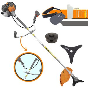 Roçadeira Á Gasolina Tekna Rl520p Plus 2t 52cc 2hp com Lâmina 3 Pontas + Carretel de Nylon