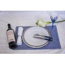 Ver imagem 4 de Conju. 6 Garfos Laguiole Luxo em Bandeja de Madeira Azul