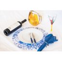 Ver imagem 4 de Conjunto 6 Facas Luxo Laguiole C Cepo de Madeira - Azul