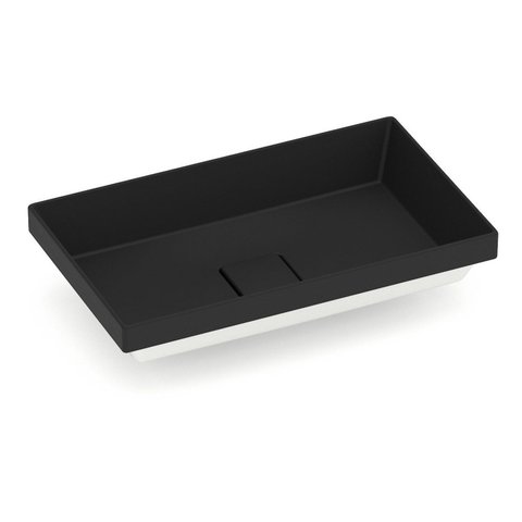 Cuba Sobrepor sem Mesa Terra T17 Preto/Matte Black Roca