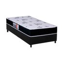 Ver imagem 1 de Cama Box Solteiro: Colchão Espuma Orthoflex D28 Nápoles + Base CRC Suede Black(88x188)