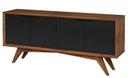Ver imagem 1 de Buffet Querubim Estrutura Pinhão 4 Portas Preta 172cm - 62713