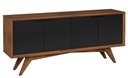 Ver imagem 2 de Buffet Querubim Estrutura Pinhão 4 Portas Preta 172cm - 62713