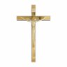 Crucifixo Parede Elegante Madeira Metal Espelhado 30 Cm FORNECEDOR 12 20165MDF - 1