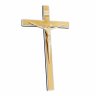 Crucifixo Parede Elegante Madeira Metal Espelhado 30 Cm FORNECEDOR 12 20165MDF - 2
