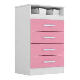 Cômoda Infantil com 4 Gavetas Jessica 100% Mdf Flex - 1