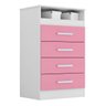 Cômoda Infantil com 4 Gavetas Jessica 100% Mdf Flex - 1