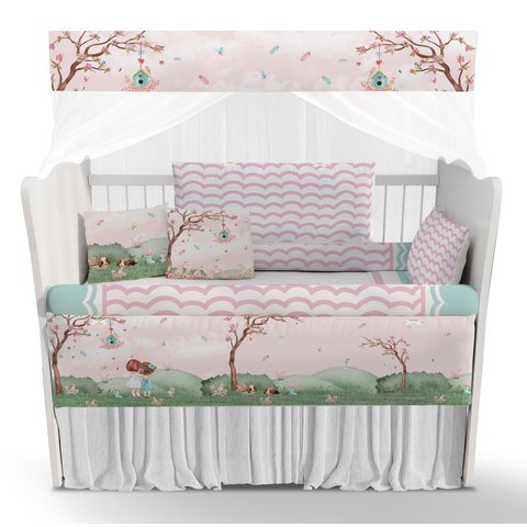 Kit Berço Meninas Jardim - Kt518