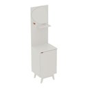 Ver imagem 1 de Gabinete de Banheiro com Espelho 45cm 1 Porta Flex Retrô Multimóveis Cr10155 Branco