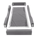 Ver imagem 3 de Cama Infantil Espumada Clara Premium Conforto Quarto da Criança Proteção Moderna Luxo Cor Cinza