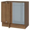Ver imagem 1 de Balcão de Canto 1 Porta (sem Tampo) Rustic/Cinza Lux Madesa