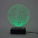 Ver imagem 3 de Abajur e Luminária Estrela da Morte de Acrílico com Led Verde