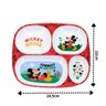 Kit Refeição Infantil Mickey Disney 4 Peças Pratos, Bandeja e Copo com Canudo - Tuut - 3