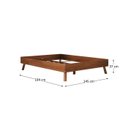 Ver imagem 7 de Cama Casal de Madeira Escandinava Futon Pés Inclinados Castanho Karri Idimex