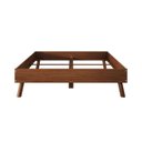Ver imagem 6 de Cama Casal de Madeira Escandinava Futon Pés Inclinados Castanho Karri Idimex