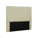 Ver imagem 1 de Cabeceira Aquilla Para Cama Box King 195 cm Corino Bege - D’Rossi