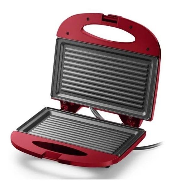 Sanduicheira e Minigrill Multilaser 127V 750W Vermelha CE148 - 2