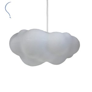 Luminária Pendente Nuvem Fluffy Quarto Infantil Decor Bebê