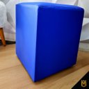 Ver imagem 4 de Puff Banqueta Quadrado Cubo em Corino Corano®:azul