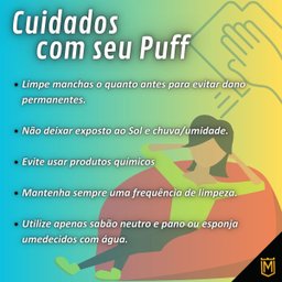 Puff Banqueta Quadrado Cubo em Corino Corano®:azul - 6