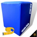 Ver imagem 2 de Puff Banqueta Quadrado Cubo em Corino Corano®:azul