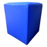 Puff Banqueta Quadrado Cubo em Corino Corano®:azul - 1