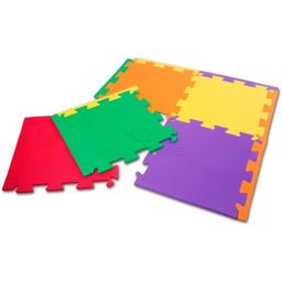 Kit com 12 Tapetes / Tatame em Eva 50 X 50 X 1 Cm - Cores Sortidas - 1