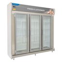 Ver imagem 1 de Expositor Frios e Laticínios 3 Portas Polofrio Expositor Europeu Preto 110v